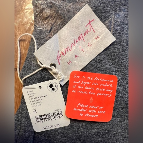 FP Movement x Hatch Never Better Jumpsuit Sizes M & XL Black Heather Gray NWT - Picture 4 of 5
